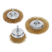 Brosse métallique NTools Wire Brush - Tige hexagonale 1/4, pour perceuse et visseuse