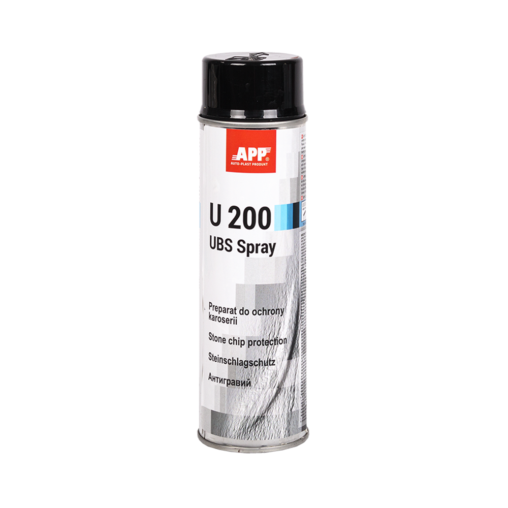 Protection anti-gravillon en bombe APP U200 UBS Spray - Pour bas de caisse et carrosserie, recouvrable, 500 ml