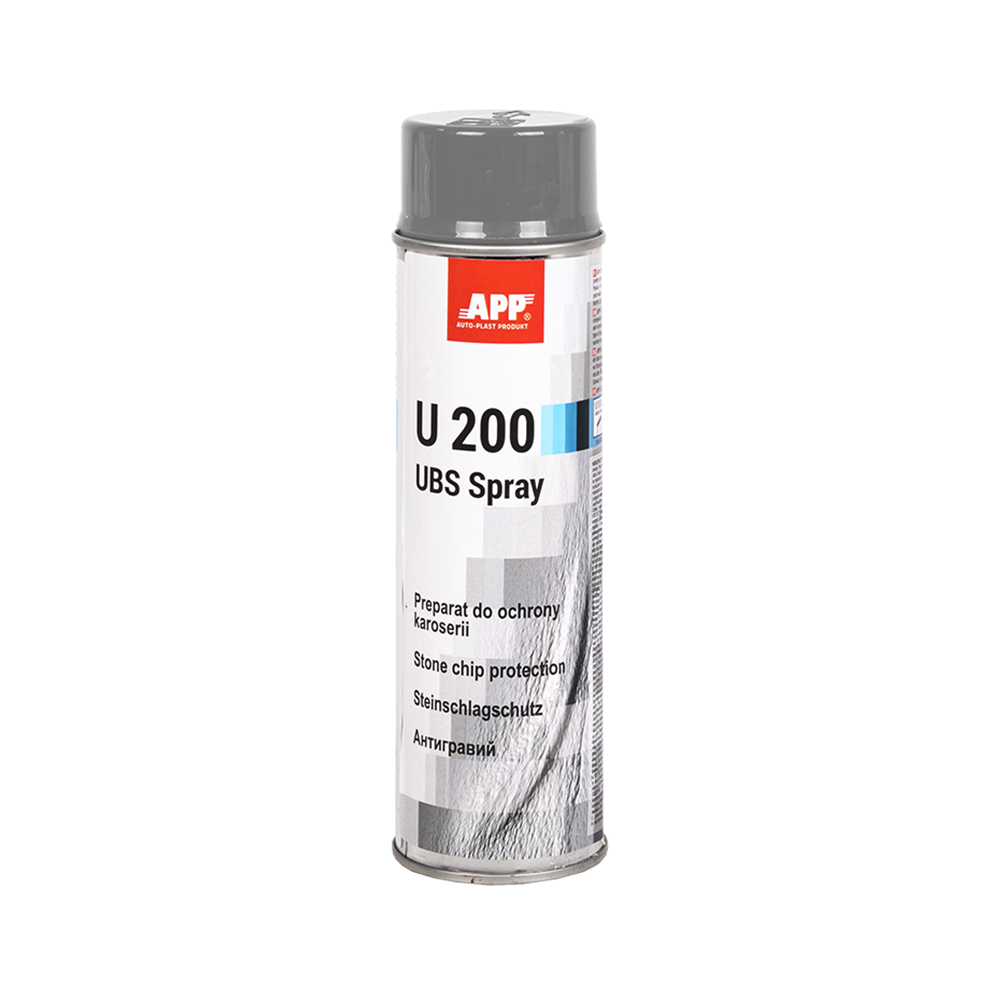 Protection anti-gravillon en bombe APP U200 UBS Spray - Pour bas de caisse et carrosserie, recouvrable, 500 ml