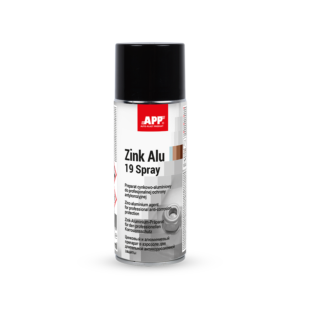 APP Zink Alu 19 Spray - Preparat cynkowo-aluminiowy do profesjonalnej ochrony antykorozyjnej | 400ml