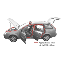 Ruban mousse adhésif de masquage APP 3D Tape - Transition de peinture douce, retrait propre