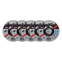 Disque d’ébarbage pour acier NTools SDSS -  Ø125 x 6,4 x 22,23 mm, Pour soudures et surfaces métalliques, FEPA 27, 5 pcs
