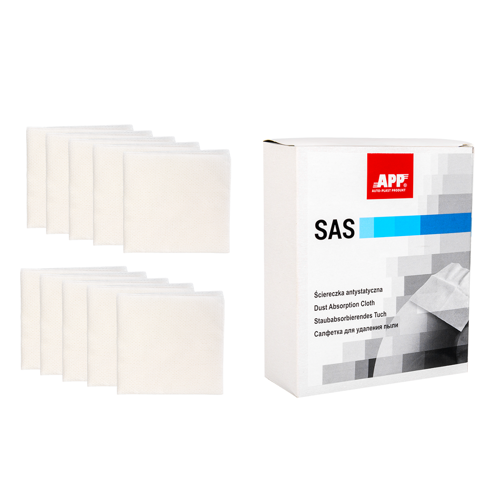 Chiffon antistatique attrape-poussière APP SAS - Pour base solvantée, sans silicone ni cire, lot de 10