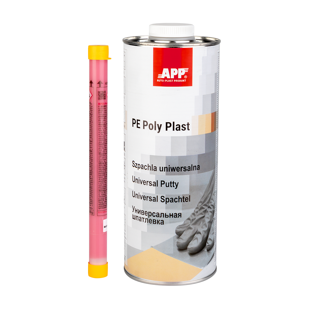 Mastic APP Poly Plast - Grain moyen et souplesse moyenne, pour carrosserie voiture
