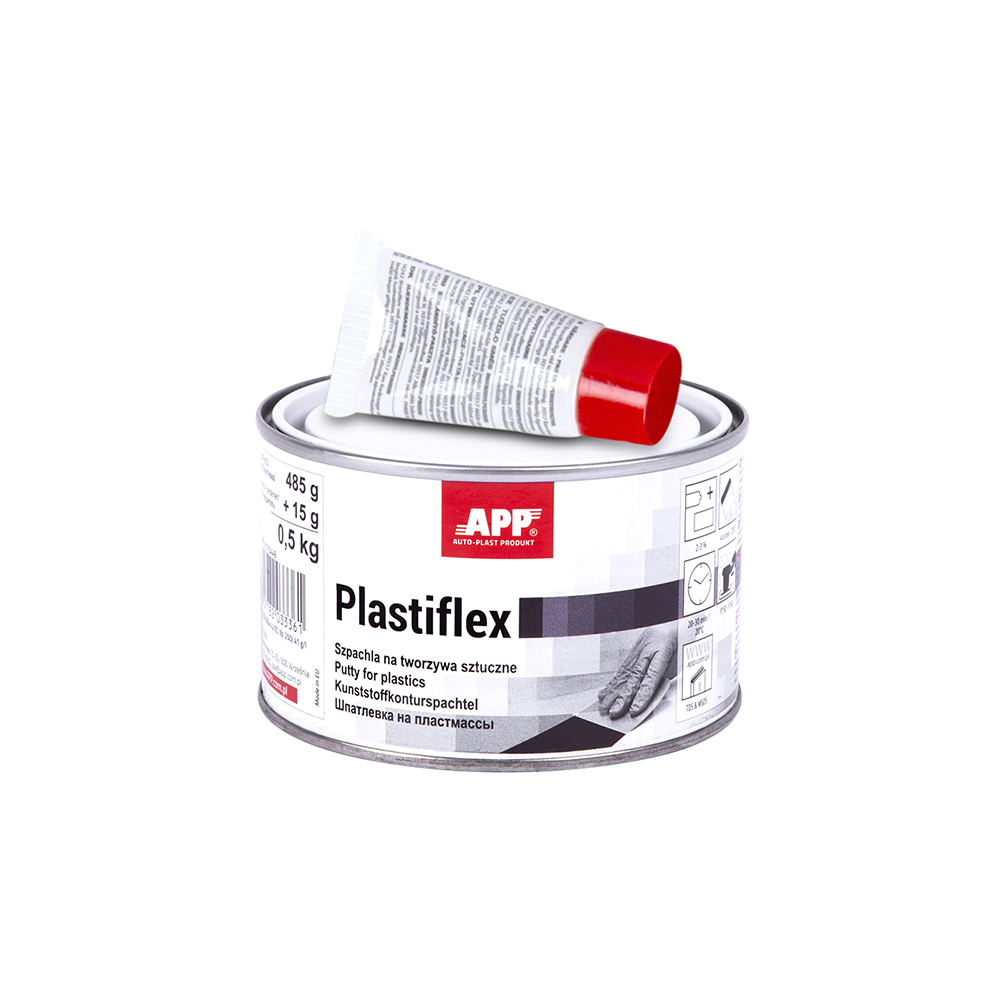Mastic pour plastique APP Plastiflex - Pour carrosserie voiture, très grande souplesse