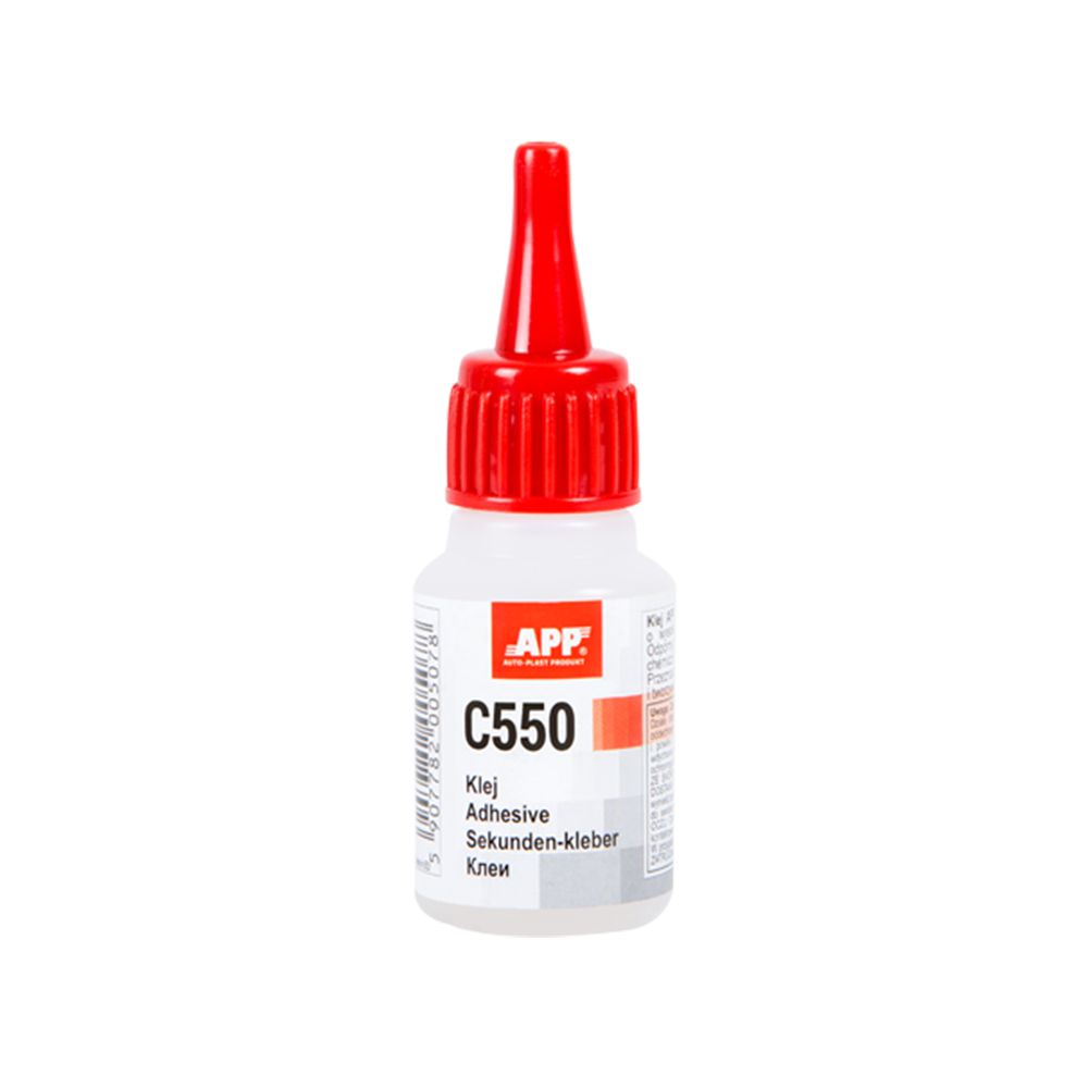 Colle cyanoacrylate pour bois, plastiques et métal APP - Résistante aux solvants, prise rapide, 20 g
