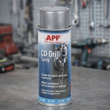 Huile de coupe en spray APP CD-Drill 400 ml (perçage métaux)
