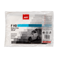 Film de masquage PEHD 6 µm APP F HD - Haute résistance mécanique, 4 x 5 m, lot de 40 pcs