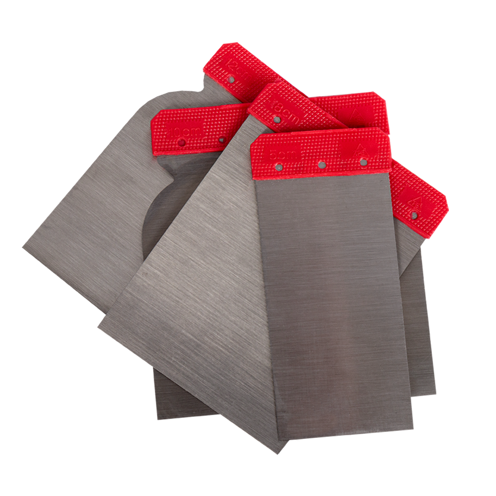 NTools SMS Set - Szpachelki metalowe stalowe | 5,8,10,12cm | kpl (4szt)