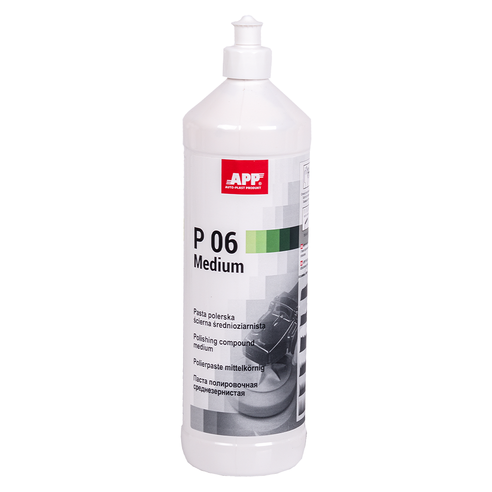 Pâte à polir medium cut APP P06 Medium Duty Compound - Sans silicone, pour application manuelle et machine