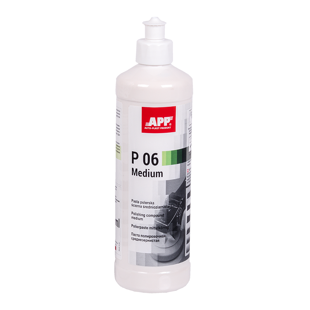 Pâte à polir medium cut APP P06 Medium Duty Compound - Sans silicone, pour application manuelle et machine