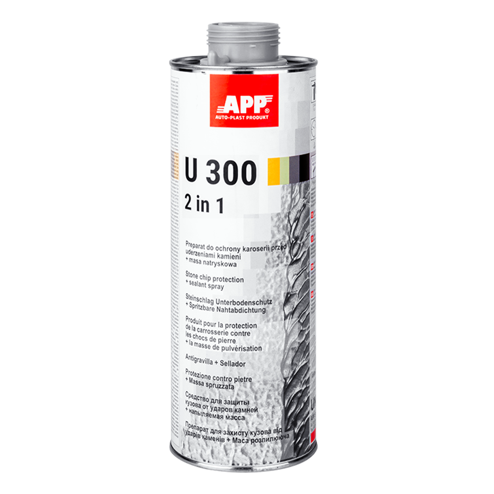 Protection anti-gravillon et joint pulvérisable APP U300 - Protection carrosserie et étanchéité, recouvrable, 1 L