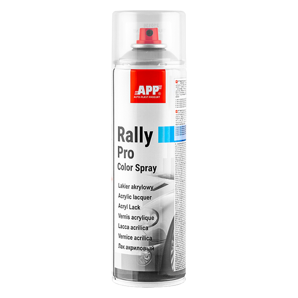 Bombe peinture acrylique professionnelle APP Rally PRO Color Spray - 500 ml