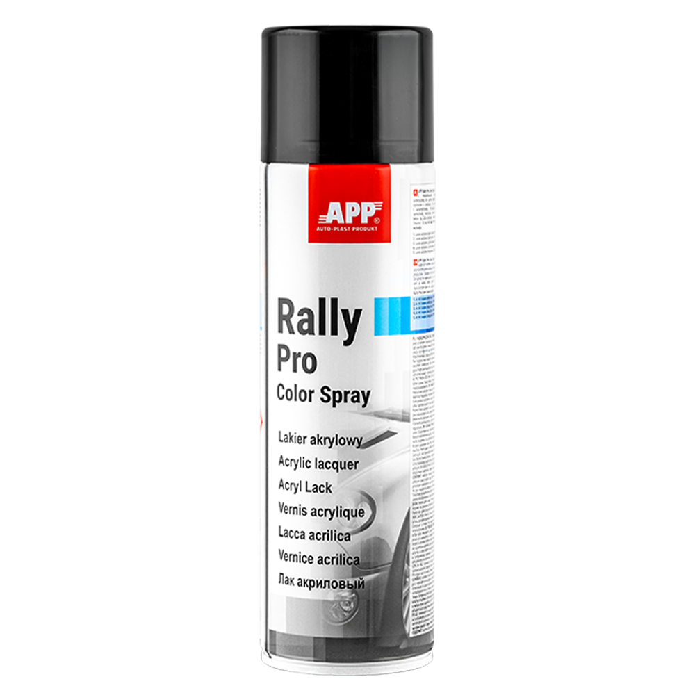 Bombe peinture acrylique professionnelle APP Rally PRO Color Spray - 500 ml