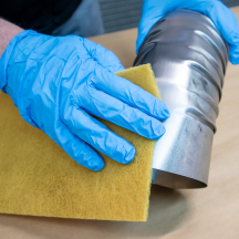 Rouleau de non-tissé abrasif APP WSR 222 - Anti-encrassement, pour zones difficiles d’accès, 100 mm x 10 m