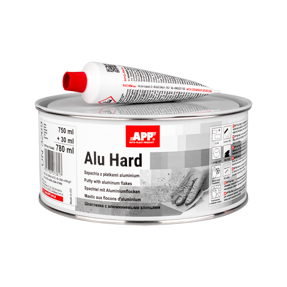 Szpachla z płatkami aluminium APP Alu Hard | 0,75L | z utwardzaczem
