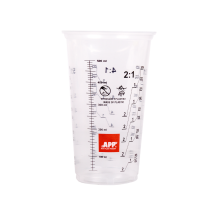 APP Cup Eco 500 - Kubek do mieszania farb i lakierów z podziałką transparentny 500ml op (50szt) (1)