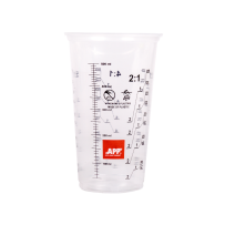 APP Cup Eco 500 - Kubek do mieszania farb i lakierów z podziałką transparentny 500ml op (50szt) (1)