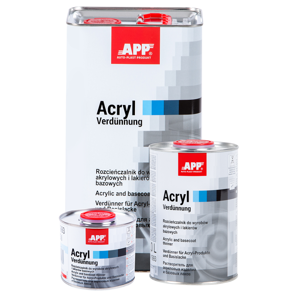 APP Acryl Verdunnung - Rozcieńczalnik do wyrobów akrylowych i lakierów bazowych wolny 5 0L(1)