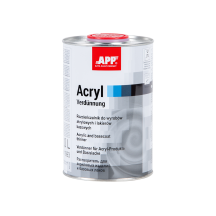 APP Acryl Verdunnung - Rozcieńczalnik do wyrobów akrylowych i lakierów bazowych Wolny 1 0 L