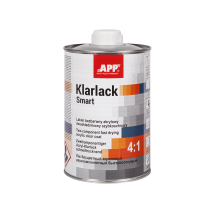 APP Klarlack Smart 4:1 - Lakier bezbarwny akrylowy dwuskładnikowy szybkoschnący bezbarwny 1 0L