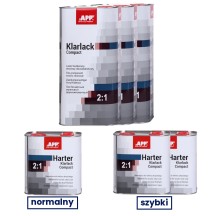 Zestaw lakier bezbarwny z utwardzaczem APP Klarlack Compact 2:1