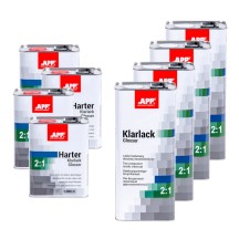 APP Klarlack Glosser 2:1+ Harter - Utwardzacz do lakieru akrylowego 4x5L lak+4x2 5L utw.szyb 30L