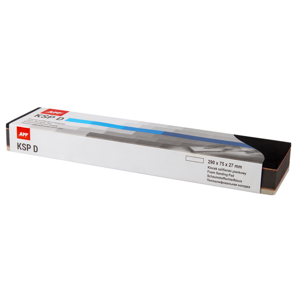 APP KSP - Klocek szlifierski piankowy Typ D 290 x 75 x 27 mm