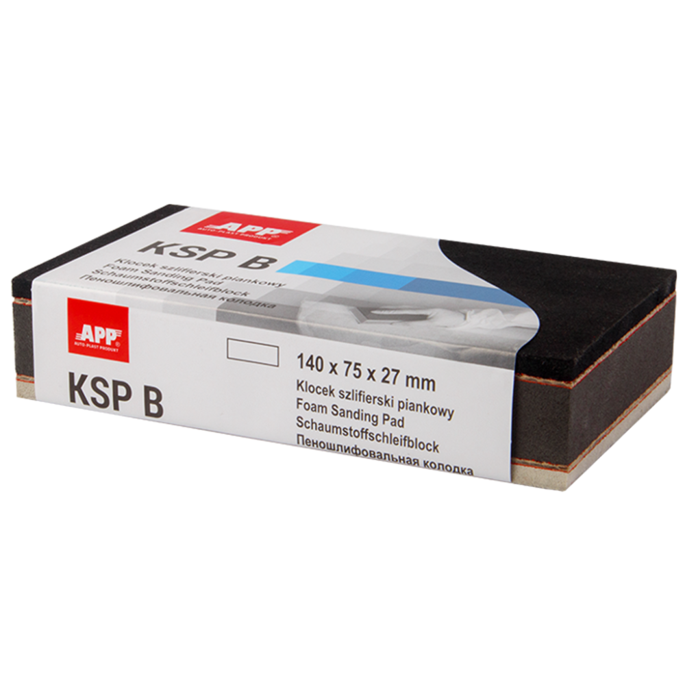 APP KSP - Klocek szlifierski piankowy Typ B 140 x 75 x 27 mm