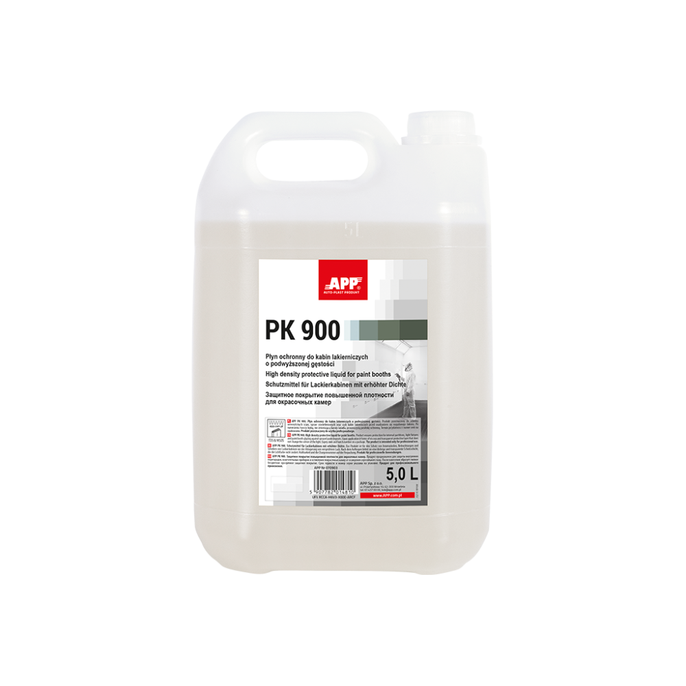 APP PK 900 Antidust - Płyn o podwyższonej gęstości do ochronny ścian kabin lakierniczych. 5 0L(1)