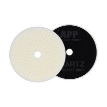 APP QUARTZ Q804 - Gąbki polerskie d145 i d160 / h30 otwarto komórkowe białe twarde mocowane na rzep h30 biały d145 op (2szt) (1)