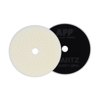 APP QUARTZ Q804 - Gąbki polerskie d145 i d160 / h30 otwarto komórkowe białe twarde mocowane na rzep h30 biały d145 op (2szt) (1)