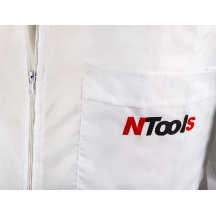 NTools KNB 55 - Kombinezon roboczy nylonowo – bawełniany Bez logo Kolor biały S(5)