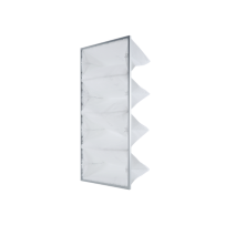 APP FK 321 - Filtr kieszeniowy PREMIUM G4 pasujący do kabin lakierniczych typu WBS 4 kieszenie z ramką 1182 x 585 x 300 mm(1)
