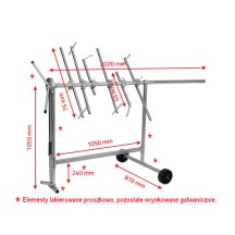 NTools Standard - Stojak obrotowy lakierniczy do elementów 22 kg 2020 x 810 x 1050 mm(5)