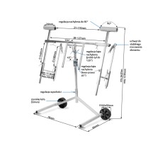 NTools Multi Stand Pro - Wielofunkcyjny stojak obrotowy do lakierowania 16kg 760 x 1230 x 600mm(5)