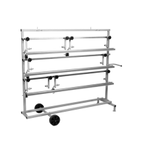NTools SPM 5 - Stojak poziomy dla 5 rolek papieru do maskowania od 30cm do 120cm 32kg 1500 x 620 x 1330mm(1)