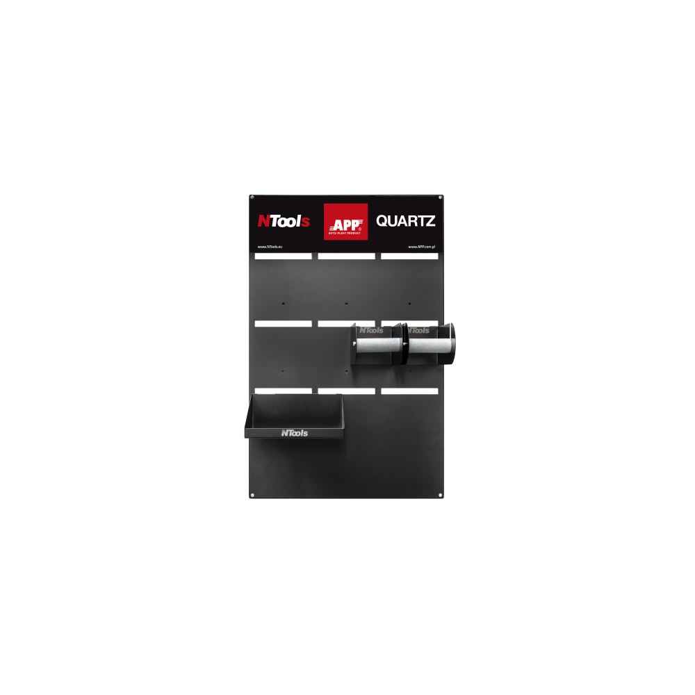 NTools MS TAB - Tablica do materiałów szlifierskich 2 dyspensery 1 półka 550 x 870 x 18mm (1)