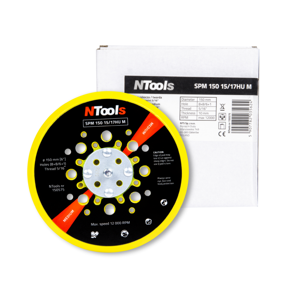 Tarcza robocza d150 do szlifierek NTools ROS 02E/05