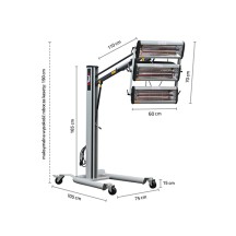 NTools FDS 3300 - Promiennik z wyłącznikiem czasowym i regulacją mocy 3x1 1kW(9)