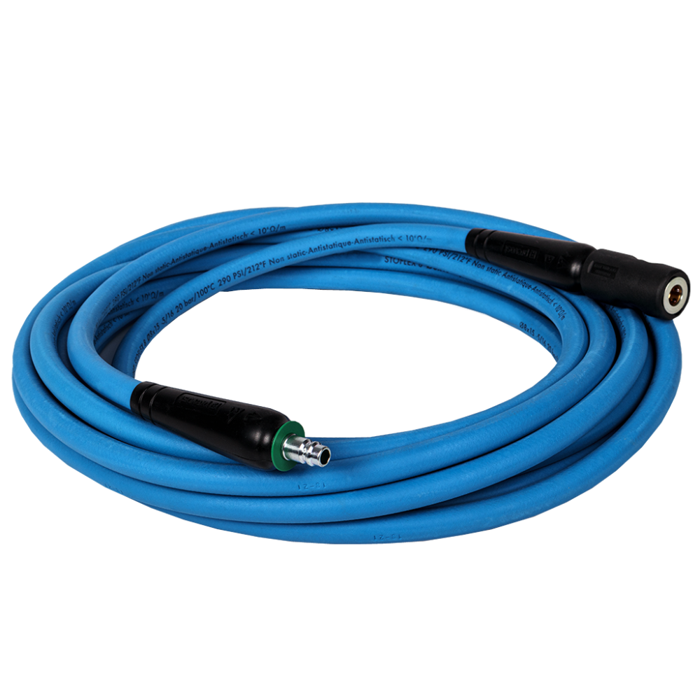 APP AP 1 - Antystatyczny przewód powietrza EPDM ze złączkami niebieski 8mm x 15mm x 10m (1)