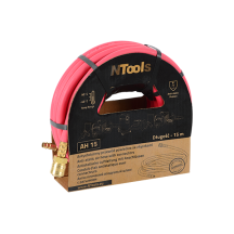 NTools AH 15 - Antystatyczny przewód powietrza 8x15 ze złączami Kolor czerwony 15m(1)