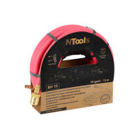 NTools AH 15 - Antystatyczny przewód powietrza 8x15 ze złączami Kolor czerwony 15m(1)