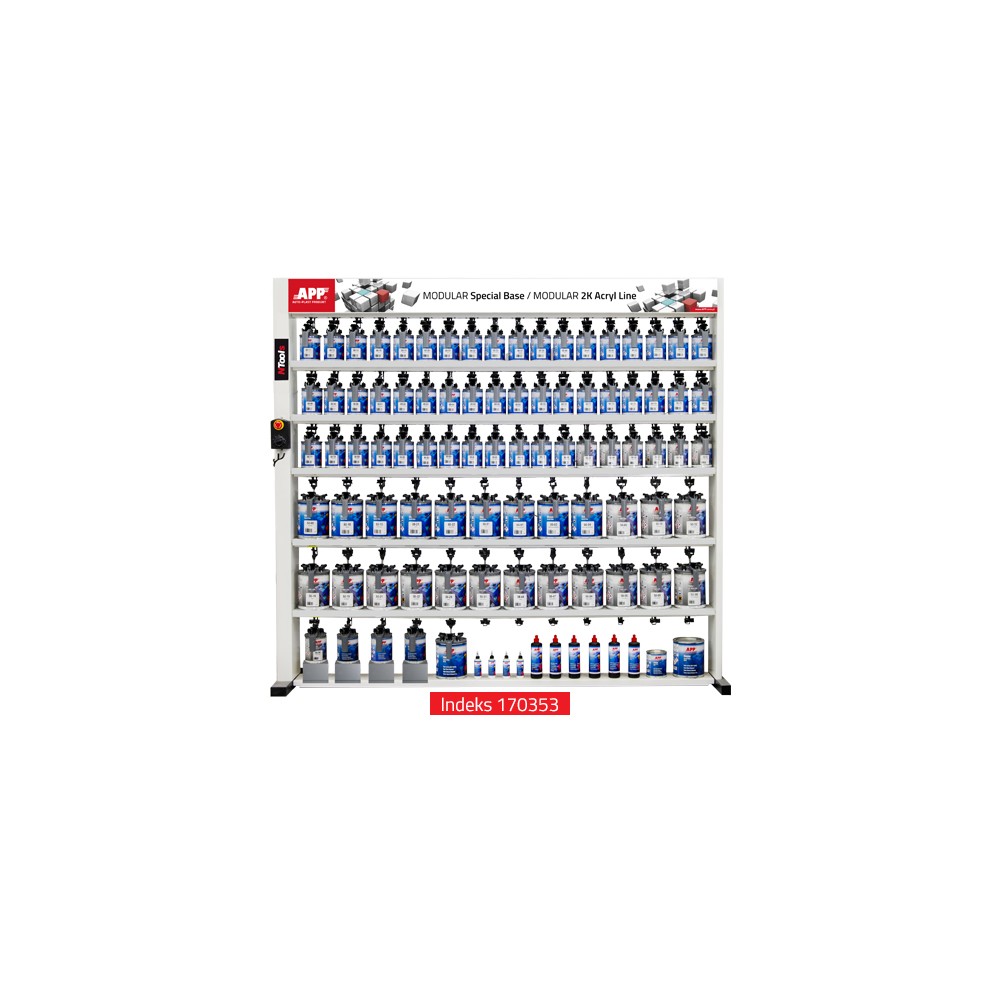 NTools Modular Mixing Machine - Urządzenie mieszające z mieszadłami 54x1 0L i 24x3 5L/4 0L Base + Acryl (7)