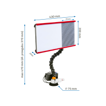 NTools LC 420 - Lampa cieniowa z przyssawką 6-cio ledowa(5)