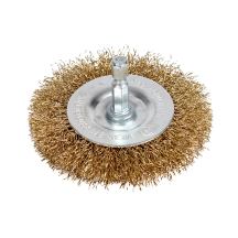 NTools Wire Brush 75P - Szczotka druciana trzpień hex 1/4" płaska d 75 mm (1)