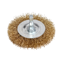 NTools Wire Brush 75P - Szczotka druciana trzpień hex 1/4" płaska d 75 mm (1)
