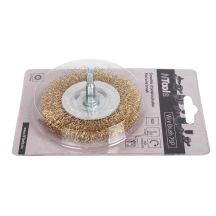 NTools Wire Brush 75P - Szczotka druciana trzpień hex 1/4" płaska d 75 mm (3)