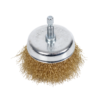 NTools Wire Brush 75C - Szczotka druciana trzpień hex 1/4" czołowa d 75 mm (1)