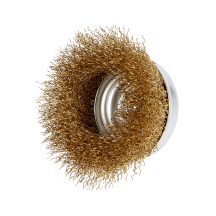 NTools Wire Brush 75C - Szczotka druciana trzpień hex 1/4" czołowa d 75 mm (2)